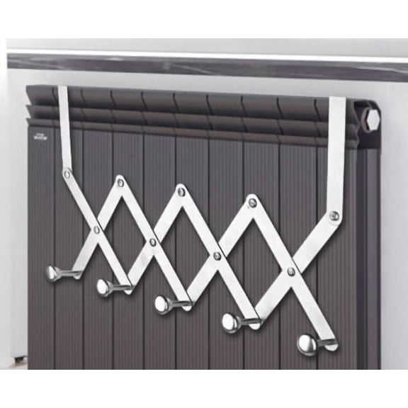 Punch-Free Universal Radiator Clothes Drying Rack - Telescopic Towel Rack and Heating Hook Storage Solution