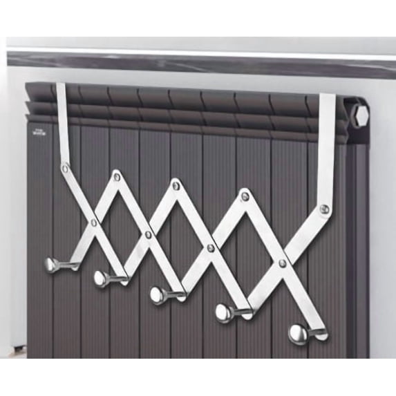 Punch-Free Universal Radiator Clothes Drying Rack - Telescopic Towel Rack and Heating Hook Storage Solution