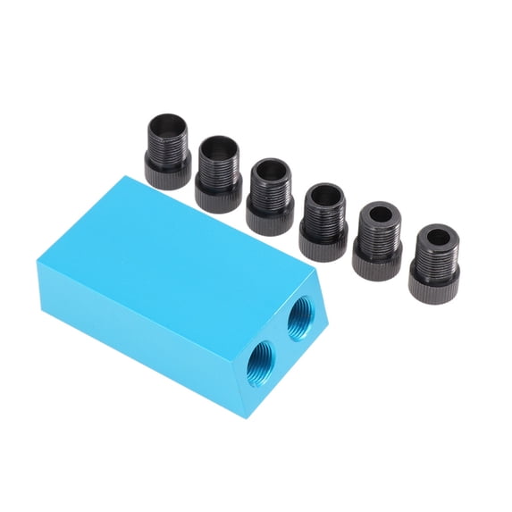 ULTNICE Woodworking Hole Locator Aluminum Alloy Blue Drill Tool Professional Use 1 Set