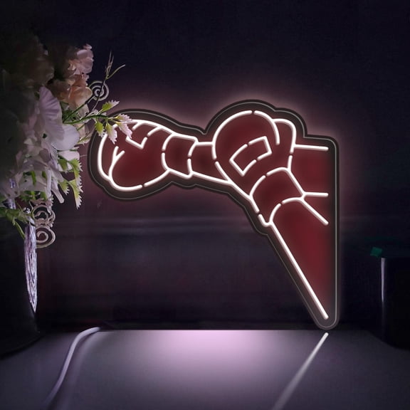 Punch Led Light Box, Dimmable Neon-Like Light Signs USB Power for Wall Decor Bedroom Decoration, Static Light (WxH) 8"x7"