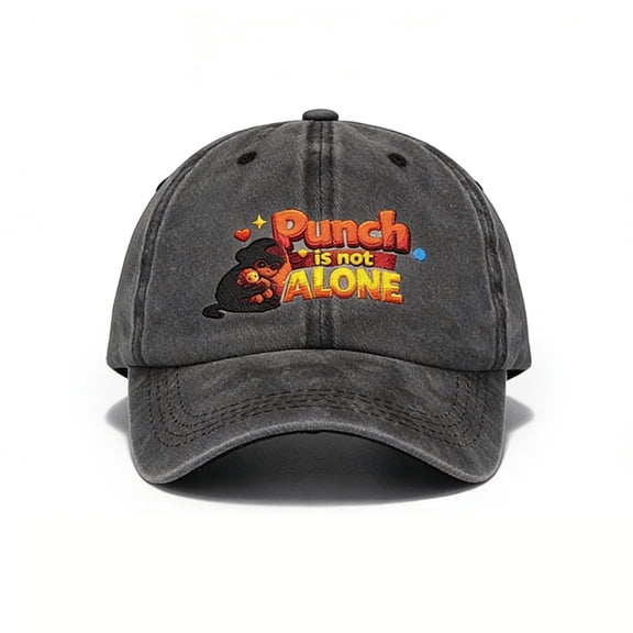 Punch Monkey Baseball Cap Personalized Adjustable Soft Cotton Cowboy Hat Dad Hats Gifts for Men & Women Animal Lover