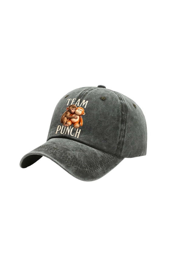 Punch Monkey Baseball Cap for Men Women, Cute Punch The Monkey Plush Novelty Caps, Cotton Adjustable Base Ball Hats