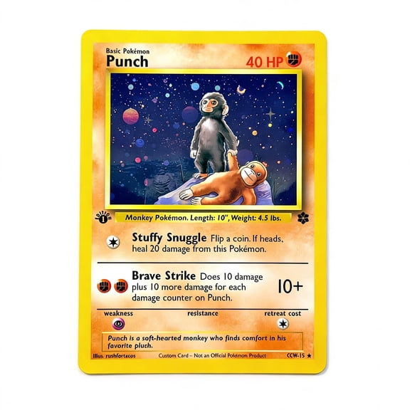 Punch Monkey Game Card Collector's Edition Cards Flashcards Gifts for Animal Lovers A