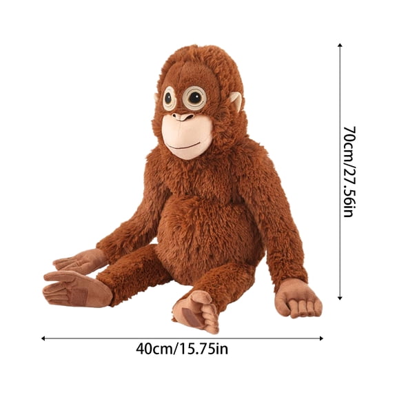 Punch Monkey Hanging Orangutan Plush - 28 Inch Giant Hanging Monkey with 16 Inch Wide Body, Extra-Large Poseable Arms, Premium Soft Plush for Home and Office Decor