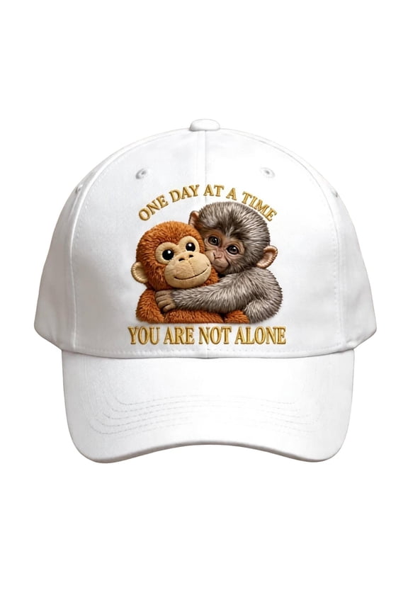 Punch Monkey Hat Vintage Washed Distressed Baseball Cap, Cute Punch The Monkey Hat for Casual Wear