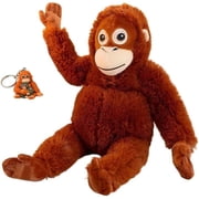 Punch Monkey Plush, 25.98" Large Orangutan Soft Toy, Cute Monkey Plushies Eco-Friendly Plushs Material, Realistic Soft Cuddly Monkey Toy, Gifts for Punch Monkey Lovers