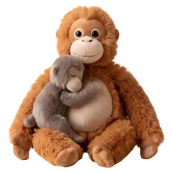 Punch Monkey Plush Baby Macaque Punch Plush Toy Punch Monkey Stuffed Animal Plush Toys Panchi-kun Punch Japanese Macaque Monkey Stuffed Animal Plushie Toy Birthday Gifts