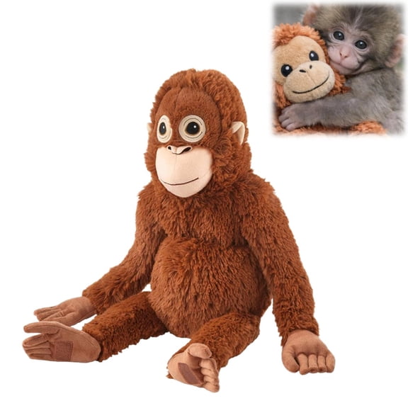 Punch Monkey Plush Doll 27.56 Inch Large Cute Stuffed Animal, Soft Long Limb Monkey Plush Toy for Bedroom Aesthetic Decor, Gaming Room Display or Fun Gift