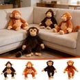 thumbnail image 1 of Punch Monkey Plush, Large Orangutan Soft Toy, Washable and Safe Cuddly Orangutan Stuffed Set, Realistic Soft Cuddly Monkey Toy, 1 of 7