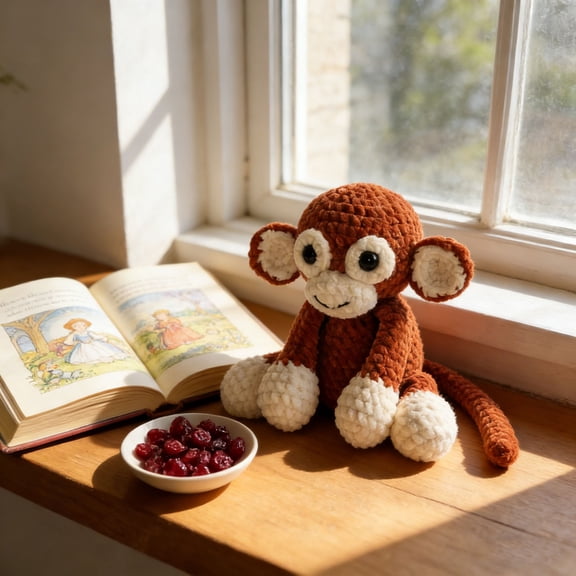 Punch Monkey Plush Toy Long Arm Monkey Stuffed Animal Soft Squeezable Pillow Cute Monkey Nursery Decor Stress Relief Gift for Kids Adults Sofa Bedroom