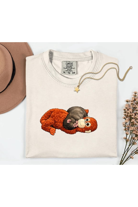 Punch Monkey Shirt, Emotional Support Monkey Graphic T-Shirt, Animal Lover Gift, Comfort Colors Unisex Cotton T-Shirt, Size S-3XL