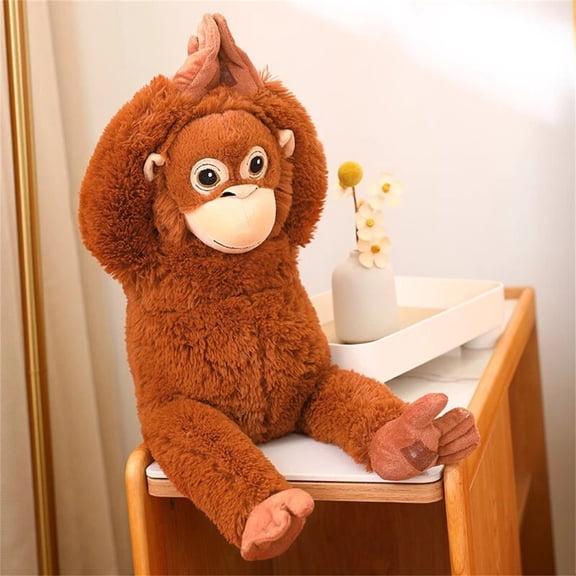 Punch Monkey Stuffed Animal, Cute Stuff Animals Orangutan Plush, Monkeys Plushies Weighted Stuffed Animal Plush for Gifts, Birthday, Home Decor 36 inches