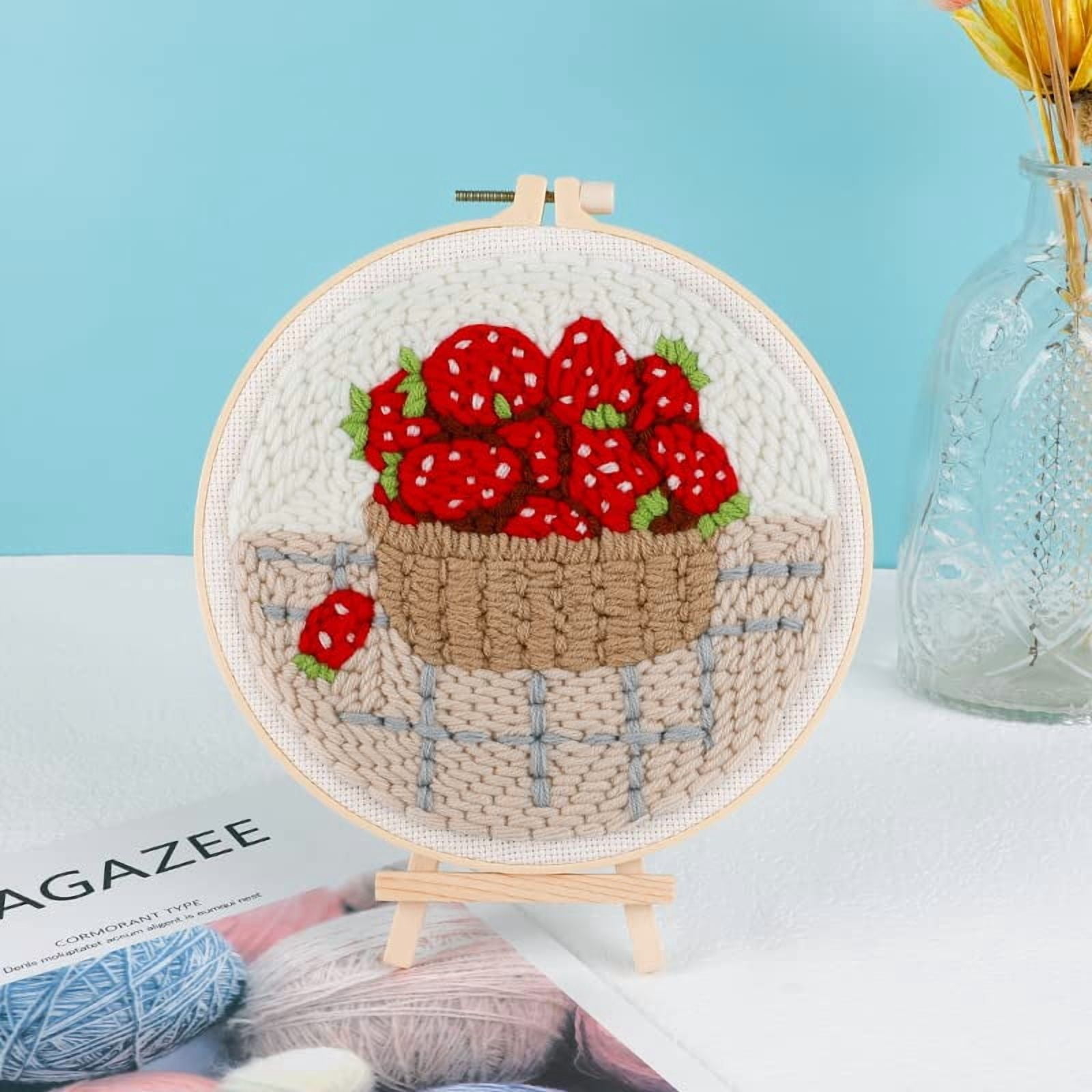 Punch Needle Embroidery Starter Kits for Kids and Adults Beginners with ...