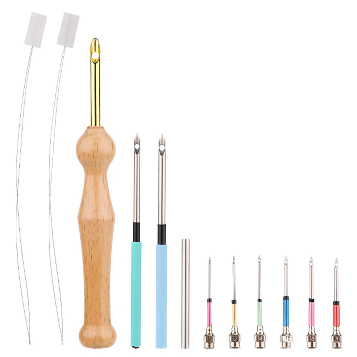 Punch Needle Kit, Punch Adjustable Needle Kit for Embroidery