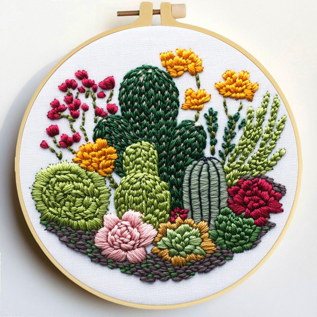 Cactus Embroidery Kit