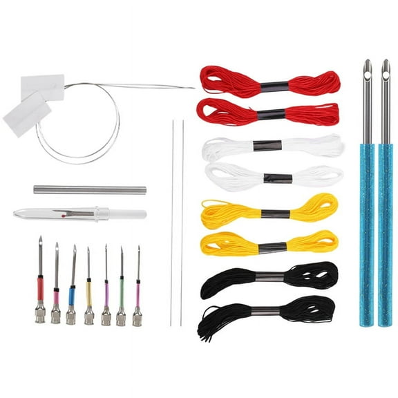 Punch Needle Tool Kit Embroidery Stitching Punch Needle & Needle Threader Embroidery Poking Knitting