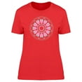 thumbnail image 1 of Punch Pink Mandala T-Shirt Women -Image by Shutterstock, Female Large, 1 of 2