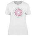 thumbnail image 1 of Punch Pink Mandala T-Shirt Women -Image by Shutterstock, Female Large, 1 of 2