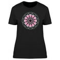 thumbnail image 1 of Punch Pink Mandala T-Shirt Women -Image by Shutterstock, Female XX-Large, 1 of 2