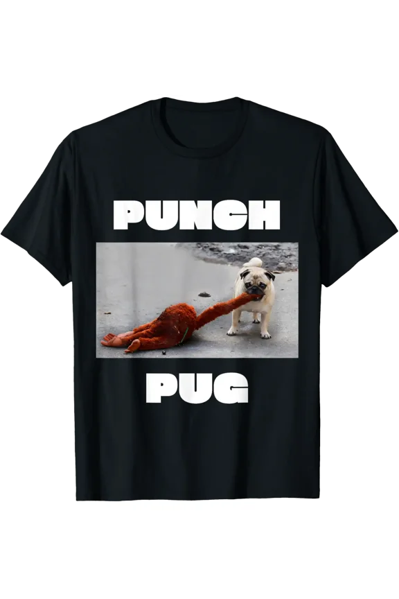 Punch Pug | Punch The Monkey Pug T-Shirt