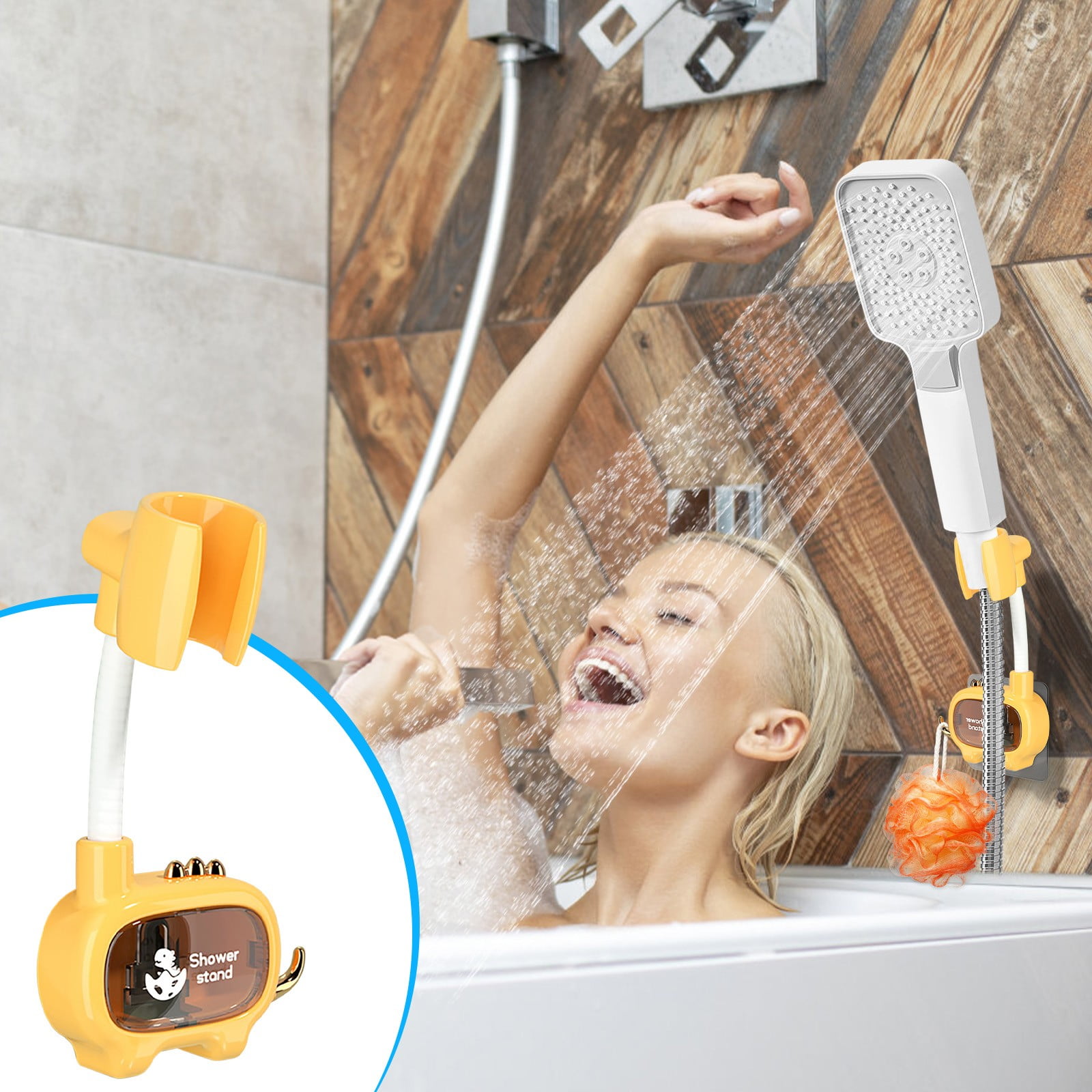 Punch Shower Bracket Bathroom Universal Shower Head Fixed Artifact