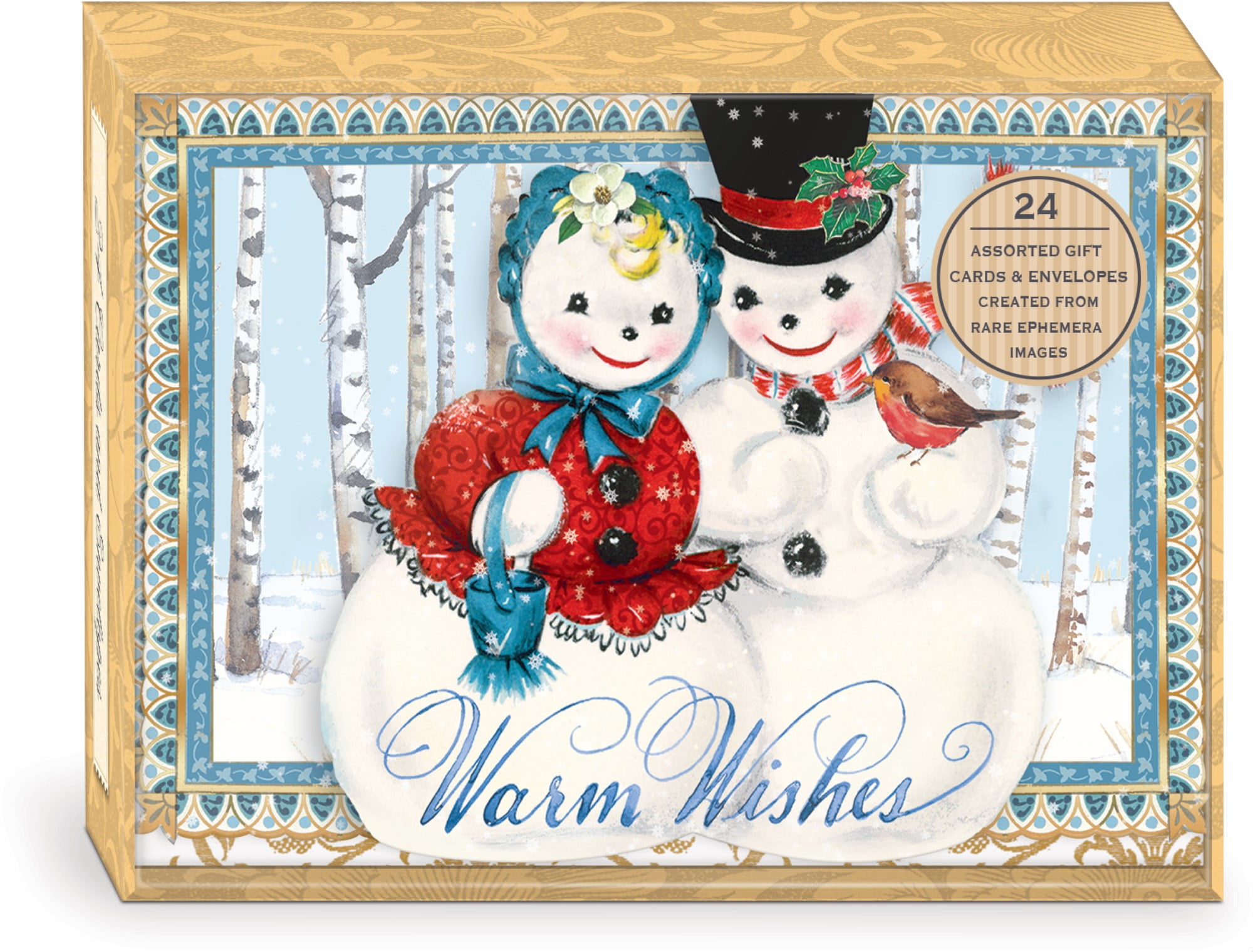 japanese 151 rare cards Christmas Cheer Vintage Die-Cut Holiday Cards 15 Count main image 1