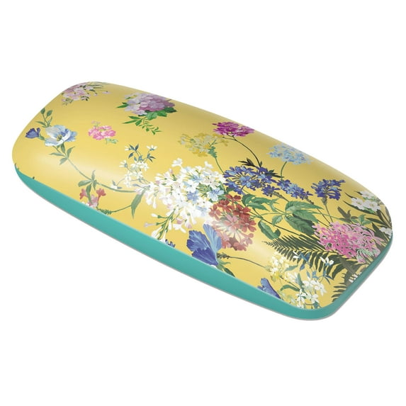 Punch Studio Eyeglass Case Floral Pop Yellow