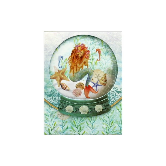 Punch Studio Note Pad Pocket Window Mermaid