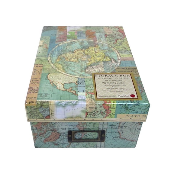 Punch Studio World Atlas Photo Storage Box