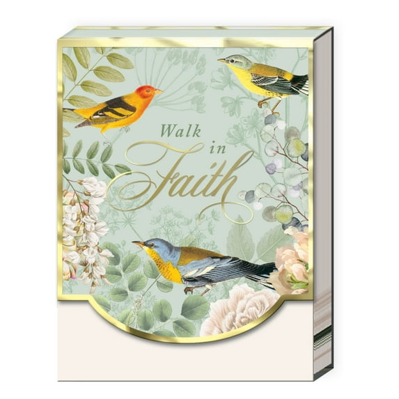 Punch Studio Pocket Notepad Faith Birds, 3"x4", 75 sheets