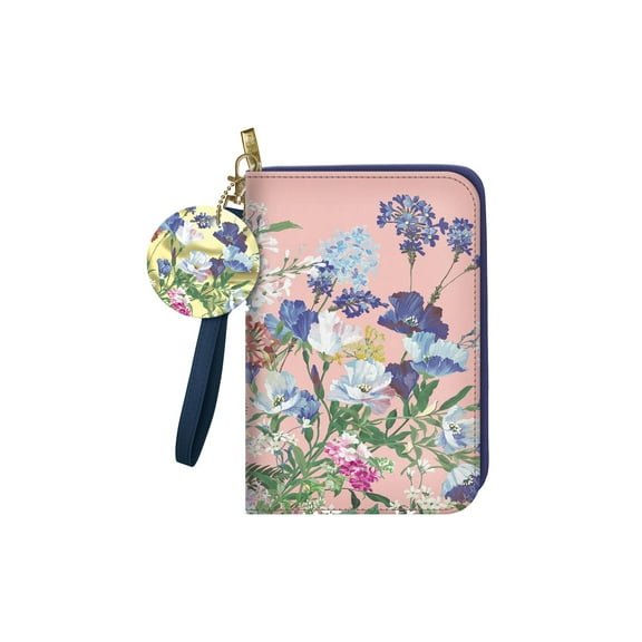 Punch Studio Zipper Clutch Journal Floral Pop
