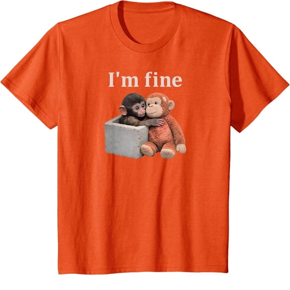 Punch The Monkey Cuddling Stuffed Animal Meme Viral Internet T-Shirt, Punch Monkey Team T-Shirt