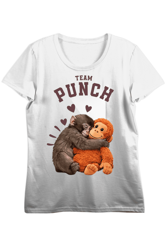 Punch The Monkey Men's Black Crew Neck  Short Sleeve Tee-Large