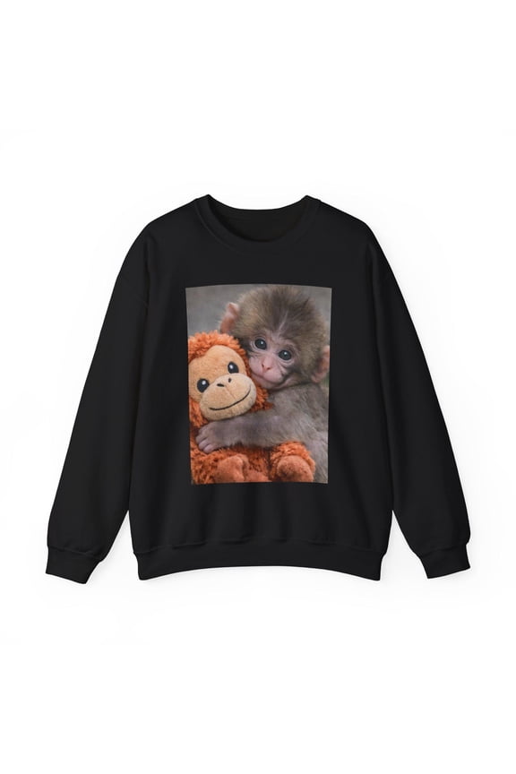 Punch The Monkey Sweatshirt, Brown Theme Sweatshirt