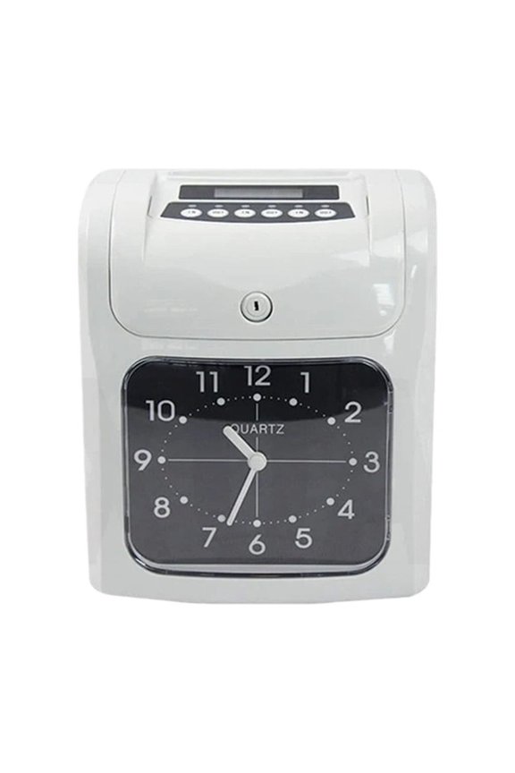 Punch Time Clock Time Digital Time Recorder Attendance Punch Card time Clock Office Staffs Check in Punching Machine ,Versatile Punching Options