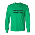 thumbnail image 1 of Punch Today In The Face! Adult Long Sleeve T-shirt, 1 of 3