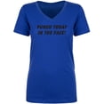 thumbnail image 1 of Punch Today In The Face! Womens V-Neck T-Shirt, 1 of 2