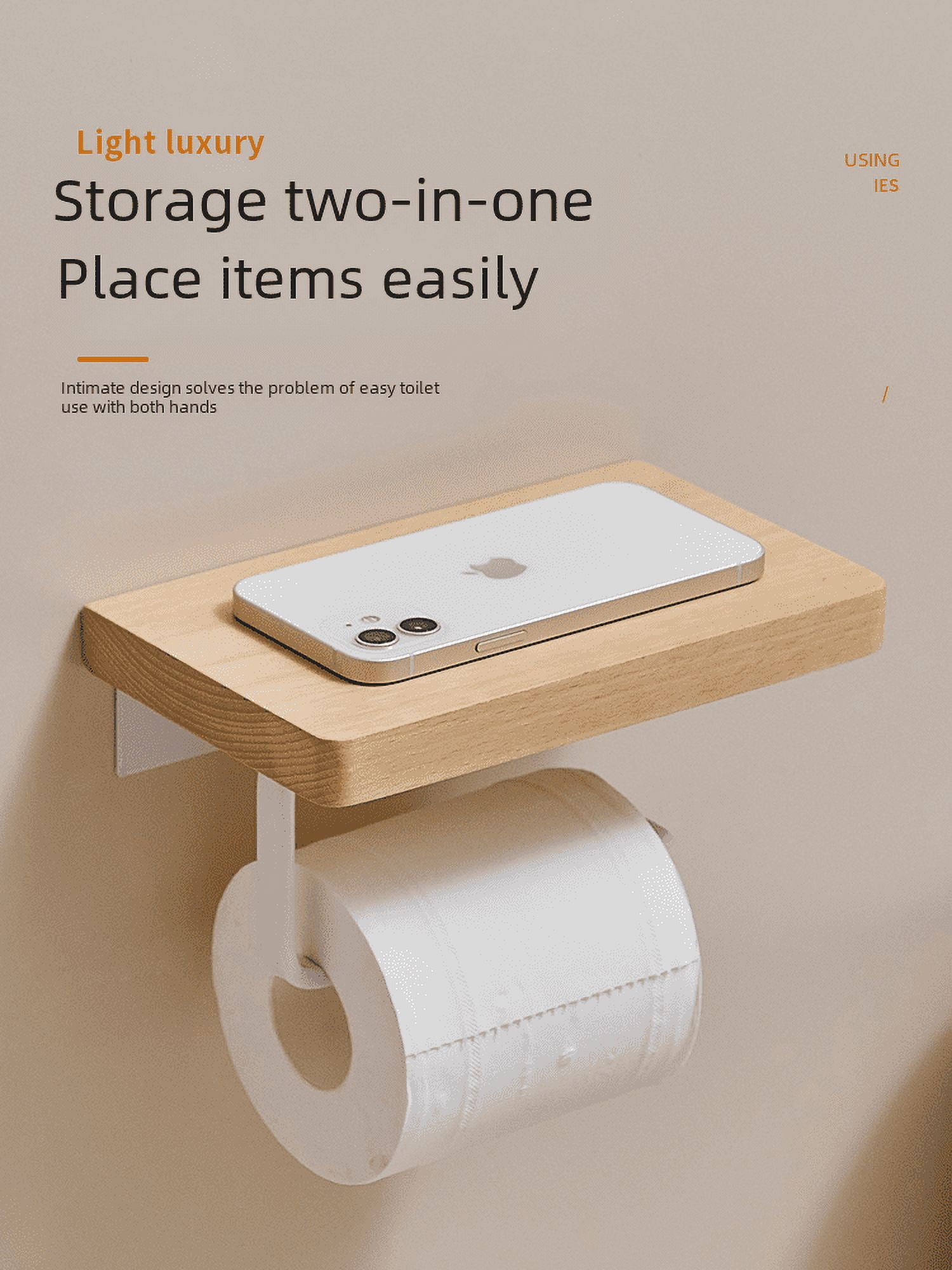 Tissue Box Rack Punch-free Bathroom Tissue Box Rack Toilet Creative Japanese-style ...