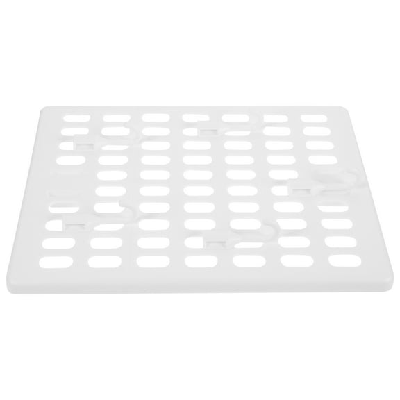 ifundom White Plastic Peg Board Wall Storage Rack for Garage Tool Organizer, and Easy to Install