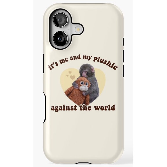 Punch the Monkey Plushie Retro Toy Nostalgia Art Phone Case for iPhone 11 12 13 14 15 16 17 Pro Max