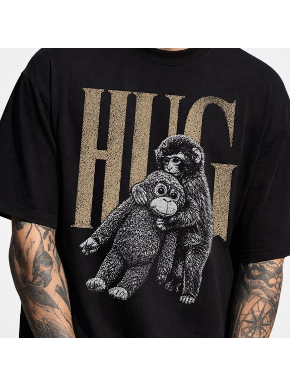Punch the Monkey Shirt Baby Monkey Shirt Cute Monkey Tee Emotional Support Shirt Animal Lo