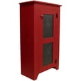 thumbnail image 1 of Punched Tin Cabinet, Red, 1 of 1