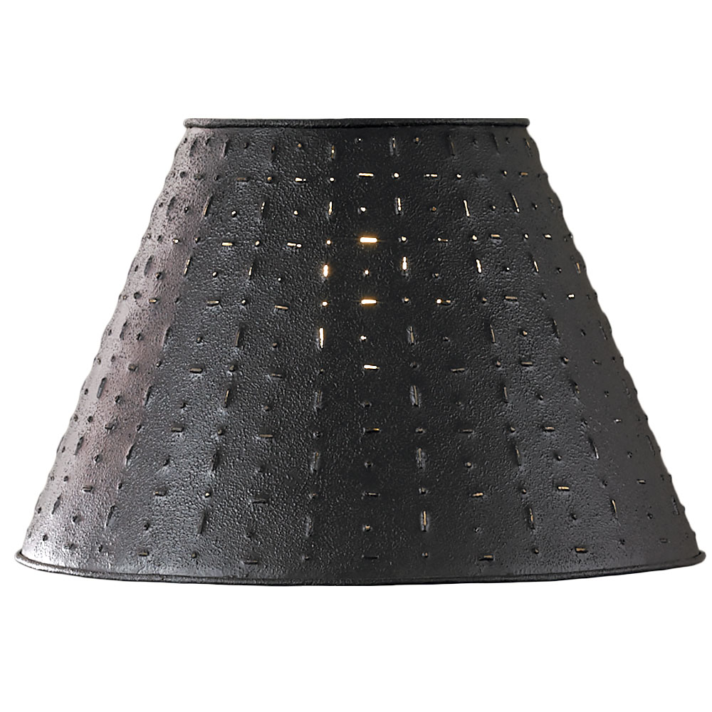 Punched Tin Lamp Shade Dot Dash Pattern by Park Designs 10", 12", 14
