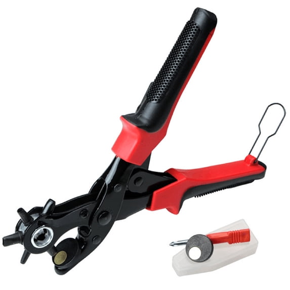 Puncher Portable Multi-Function Belt Punch Manual Labor-Saving Round Hole / Elliptical Hole / Flat Hole Punching Forceps