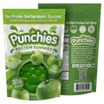 thumbnail image 1 of Punchies Protein Fruit Snacks for Kids – Green Apple – 5g Protein, 100% Vitamin-C, No Junk – 2-Pack, 1 of 8