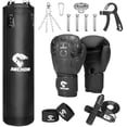 Punching Bag for Adults, 4FT Heavy Boxing Bag Set with 12OZ Boxing ...