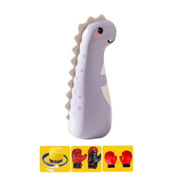 Punching Bag Fitness Set, 120cm Inflatable with Gloves, Indoor Cardio Exercise & Activity Toy