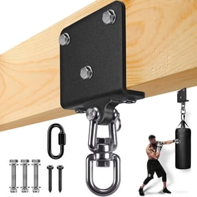 Punching Bag Hanger for Heavy Bag Beam Mount Hardware 360 Rotation Boxing Bag Ceiling Mount I-Beam Beam Mount Hooks