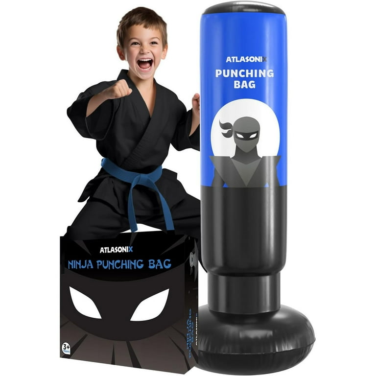 Atlasonix Punching Bag for Kids, Inflatable Karate Toy for