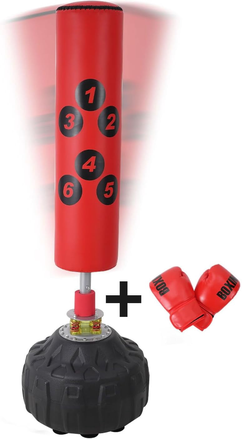 Punching Bag with Stand - 70inch, 203lbs Load Bearing, with Base, Freestanding Heavy Boxing Bag for Adults and Youth